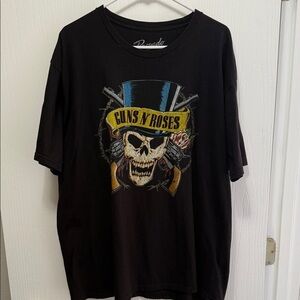 Bravado Men’s Black Guns N' Roses Skull Graphic Tee Size 2X